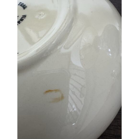 Poppy Trail By Metlox Salad Soup Bowl Made in California Vtg Strawberry Floral - Picture 16 of 16